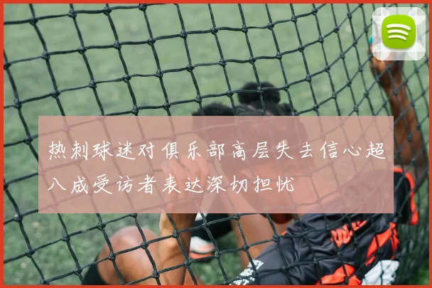 热刺球迷对俱乐部高层失去信心超八成受访者表达深切担忧